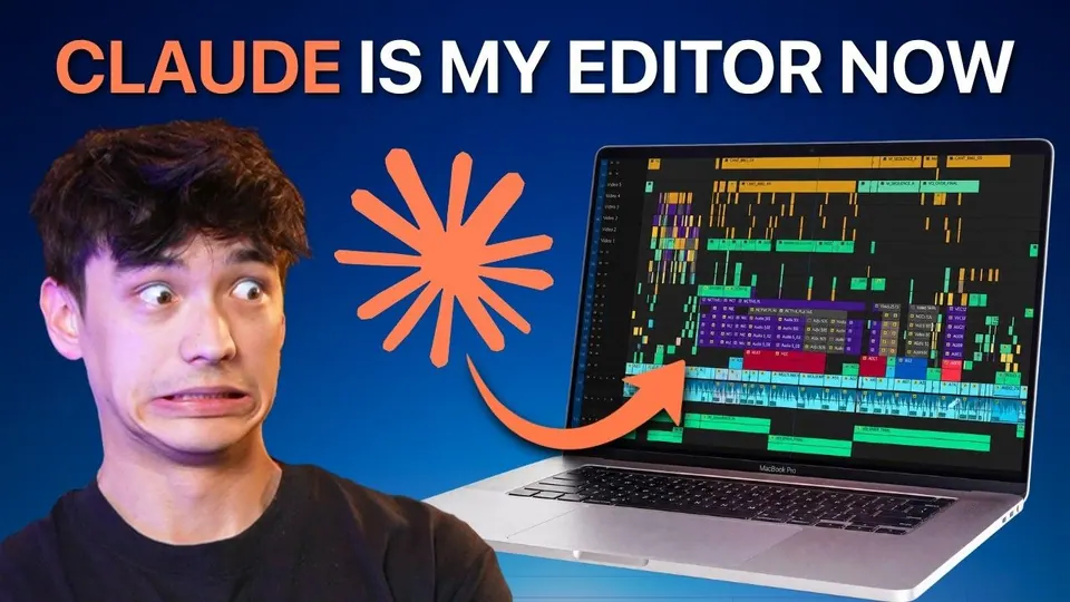 Video thumbnail: I taught Claude how to use Premiere Pro and it's INSANE.