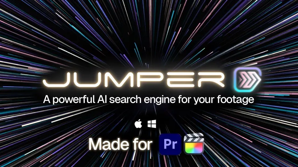 Video thumbnail: Introducing: Jumper. AI Search Engine For Your Footage on FCP and Premiere